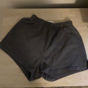 Gray stretch shorts